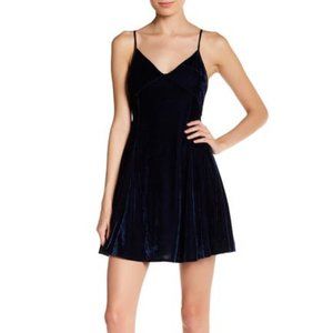 Lucca | Couture A-line Strappy Backless Navy Blue Dress